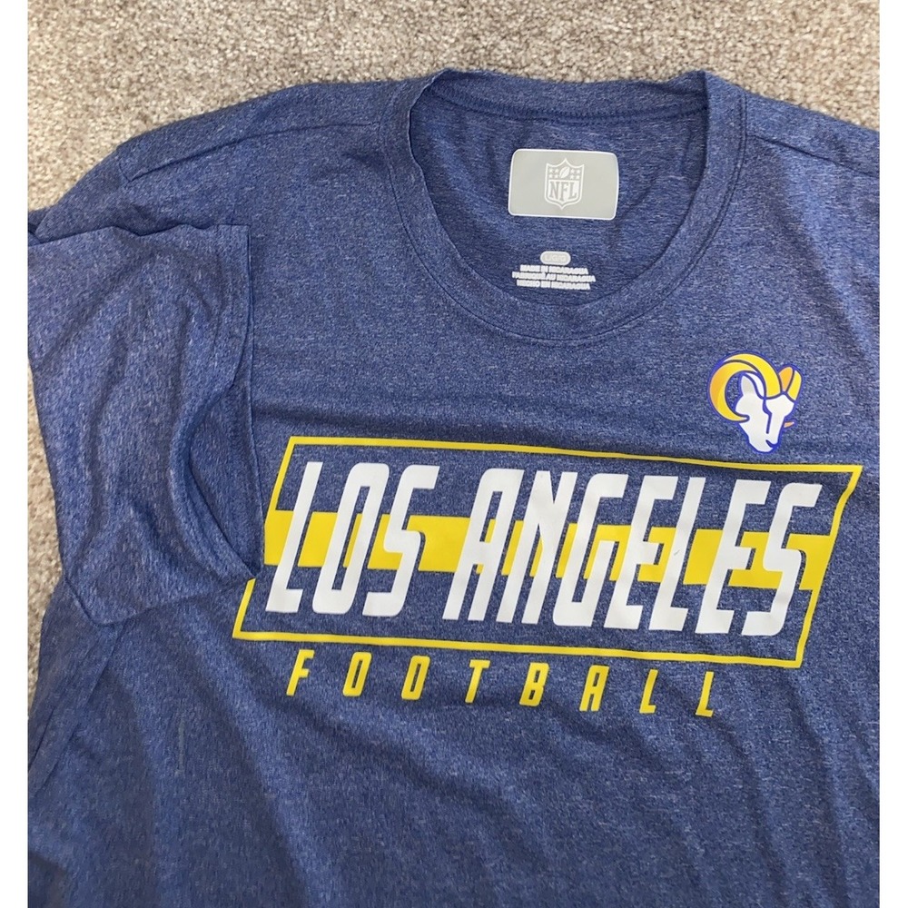 Los Angeles Rams Large T-shirt Blue NFL Team Apparel Cotton‎ Football Game day